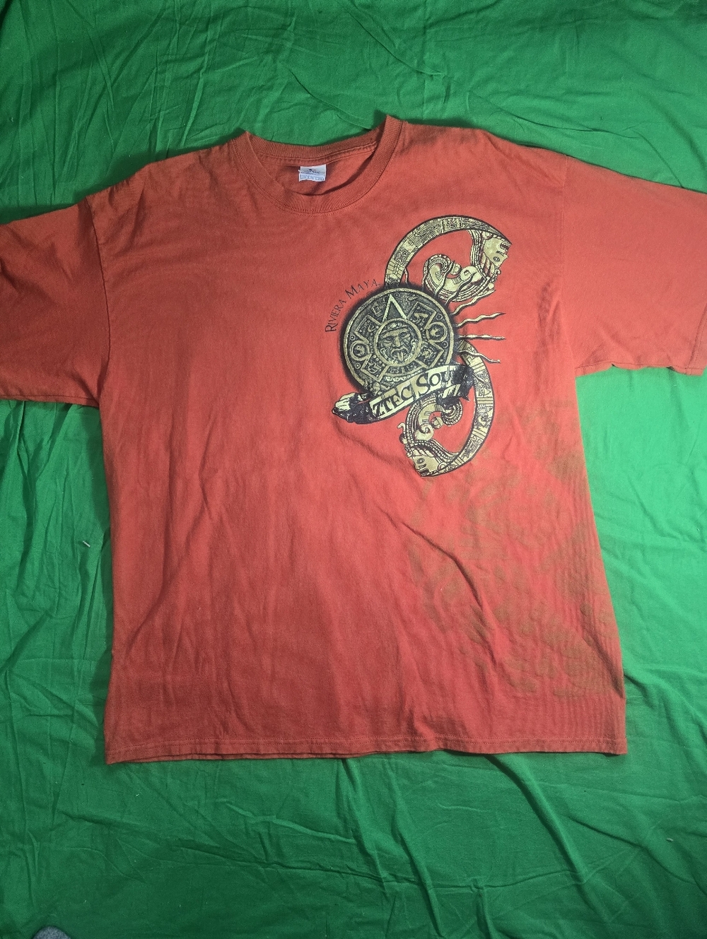 Riviera Maya Aztec Soul Men Tee Shirt Size 2XL